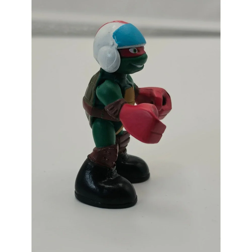 TMNT Half-Shell Heroes Raphael Figure Red Gloves Helmet 2014 Playmates
